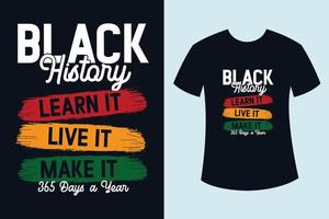 Black history month t shirt design vector