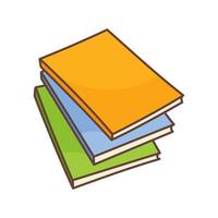 Vector books, isolated illustration