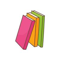 libros vectoriales, ilustración aislada vector