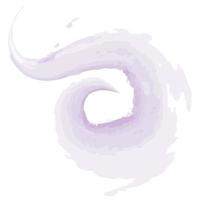 Abstract background texture, frame from a brush stroke in trendy pale lavender hues in watercolor vector