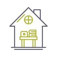 Home Work Place Vector Icon