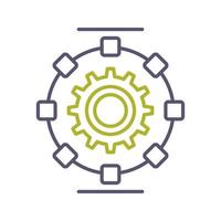 Automated Process Vector Icon