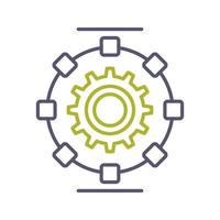 Automated Process Vector Icon