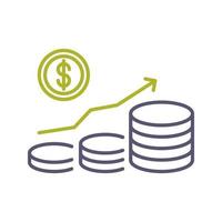 Money Growth Vector Icon