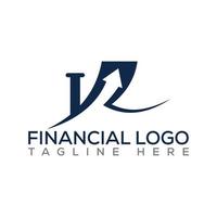 diseño de logotipo financiero con formato vectorial. vector