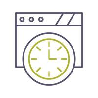 Wall Clock Vector Icon