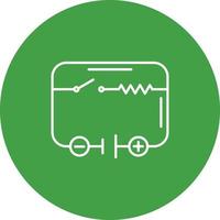 icono de vector de circuito eléctrico