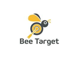 plantilla de vector de diseño de icono de logotipo de abeja