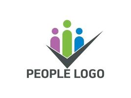 vector de logotipo de unidad de personas