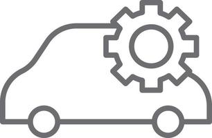 vehicle setting icon vector