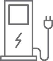 electric charging station icon vector