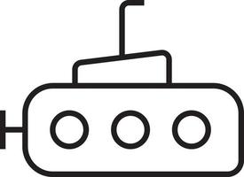 icono de transporte submarino iconos de personas con estilo de contorno negro. vehículo, símbolo, transporte, línea, contorno, estación, viaje, automóvil, editable, pictograma, aislado, plano. ilustración vectorial vector