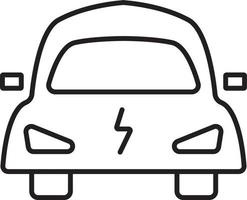 icono de coche eléctrico vector