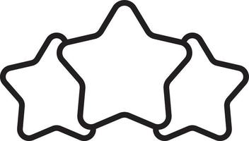 Rating Feedback icon with black outline style vector