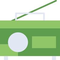 Radio technology icon with green duotone style. Computing, diagram, download, file, folder, graph, laptop . Vector illustration