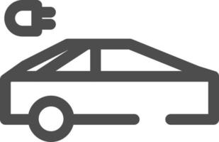 electric car icon vector
