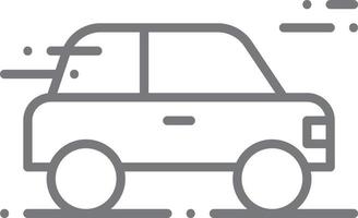 icono de transporte de coche iconos de personas con estilo de contorno negro. vehículo, símbolo, transporte, línea, contorno, viaje, automóvil, editable, pictograma, aislado, plano. ilustración vectorial vector