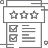 Review Feedback icon with black outline style vector