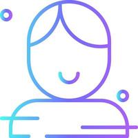 Customers Feedback icons with blue gradient outline style vector