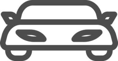 car icon in front view vector