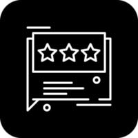 Rating Feedback icons with black filled line style vector