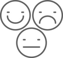 FEEDBACK Feedback icon with black outline style vector