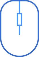 Mouse technology icon with blue duotone style. Computing, diagram, download, file, folder, graph, laptop . Vector illustration