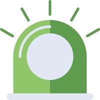 Alert technology icon with green duotone style. Computing, diagram, download, file, folder, graph, laptop . Vector illustration