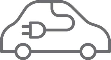 icono de coche eléctrico vector