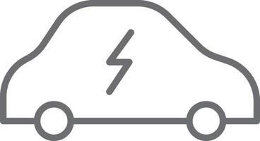 icono de coche eléctrico vector