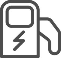 electric charging station car icon vector