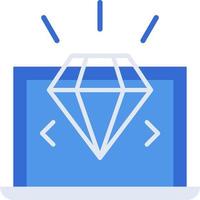 Clean code technology icon with blue duotone style. Computing, diagram, download, file, folder, graph, laptop . Vector illustration