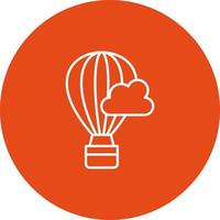 Hot Air Baloon Vector Icon