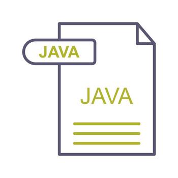 icono de vector de java