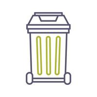 icono de vector de basura