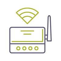 icono de vector de enrutador wifi