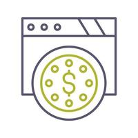 Dollar Coin Vector Icon