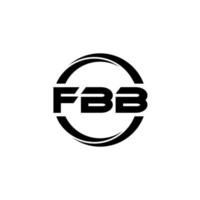 diseño de logotipo de letra fbb en ilustración. logotipo vectorial, diseños de caligrafía para logotipo, afiche, invitación, etc. vector