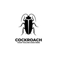 vector de logotipo plano simple de cucaracha