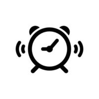 ilustración de vector de icono plano simple de alarma