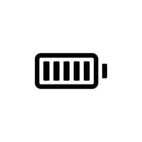 Full battery simple flat icon vector illustration