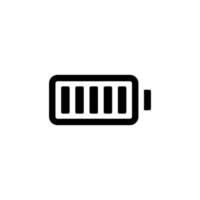 Full battery simple flat icon vector illustration