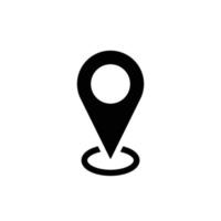 Pointer location simple flat icon vector illustration