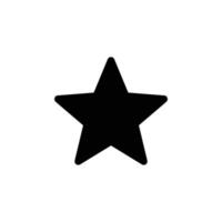 Star simple flat icon vector illustration