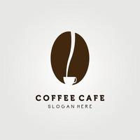 diseño de ilustración de vector de logotipo de diseño de cafetería