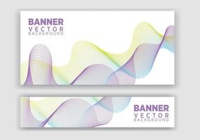 Vector abstract graphic design Banner. Vector horizontal banner template, abstract design.