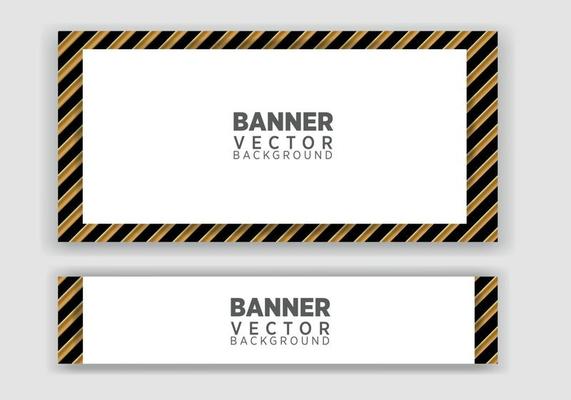 Vector abstract graphic design Banner. Vector horizontal banner template, abstract design.
