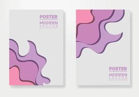 Abstract Poster Template. Brochure and letterhead template design for business. Company identity brochure template collection. Business presentation vector vertical orientation front page mock up set.