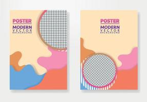 Modern banner design web template Set. Vector poster or banner design. Colorful vector design with photo space