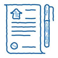 Selling Buying Agreement doodle icon hand drawn illustration vector